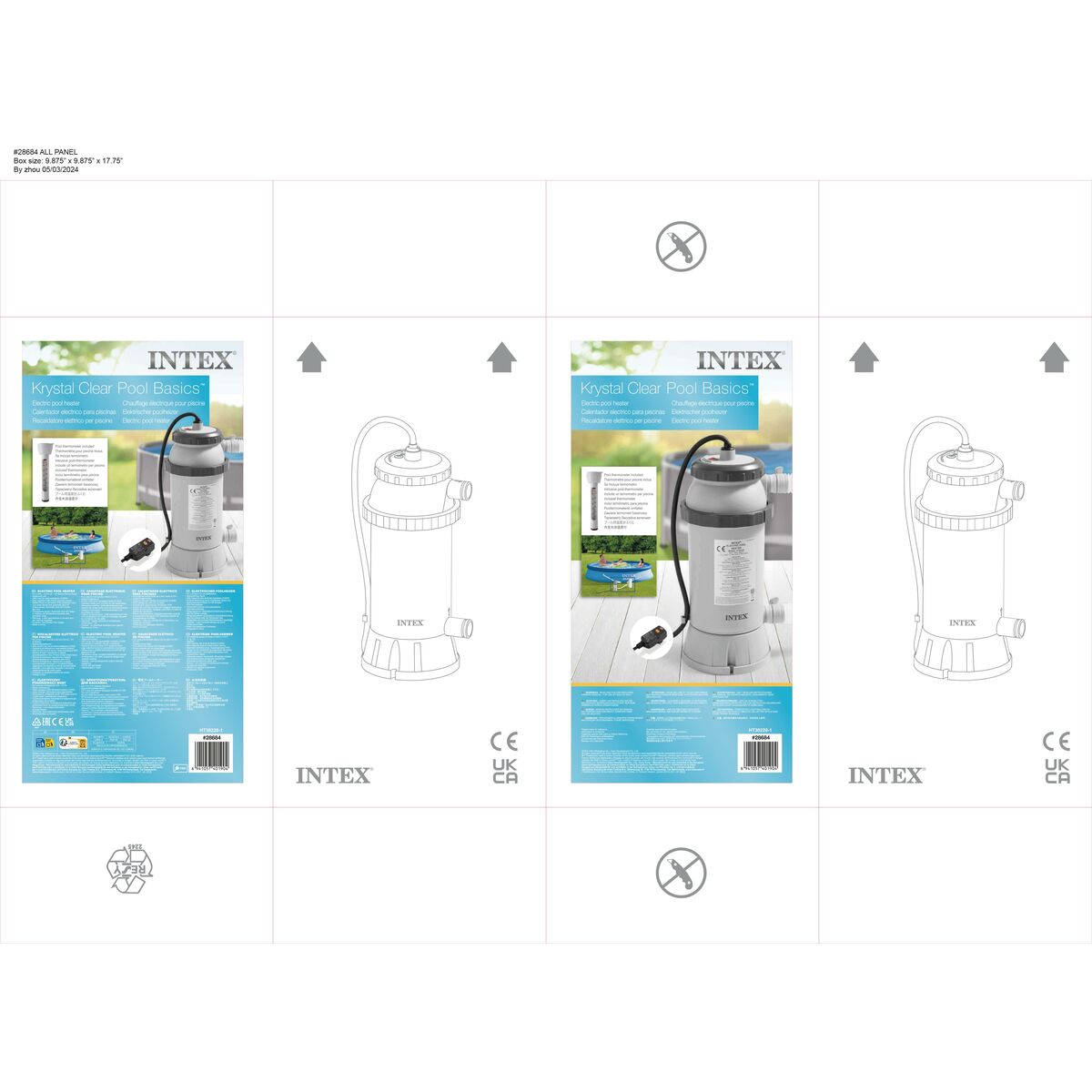 Poolvärmare Intex Krystal Clear Pool Basics LED Ljus - 5