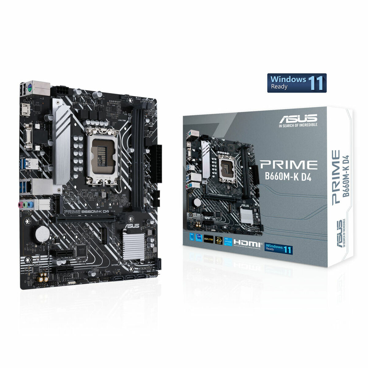 Moderkort Asus PRIME B660M-K D4 LGA 1700 - 2