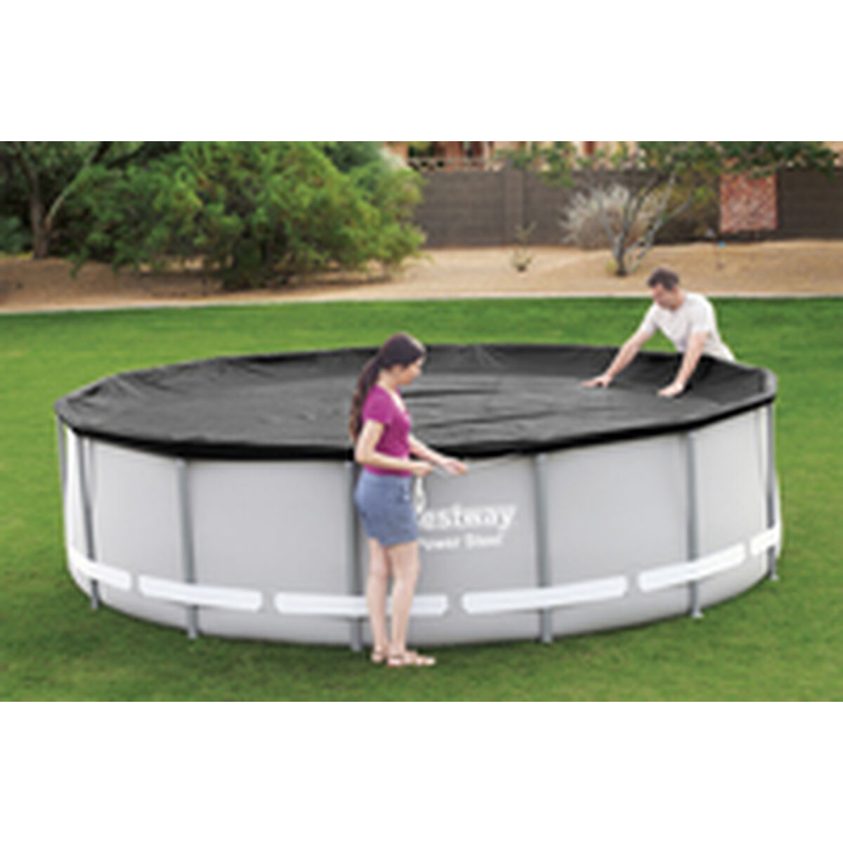 Bestway Pool Cover PVC D427 cm Trädgård 58248 - 15