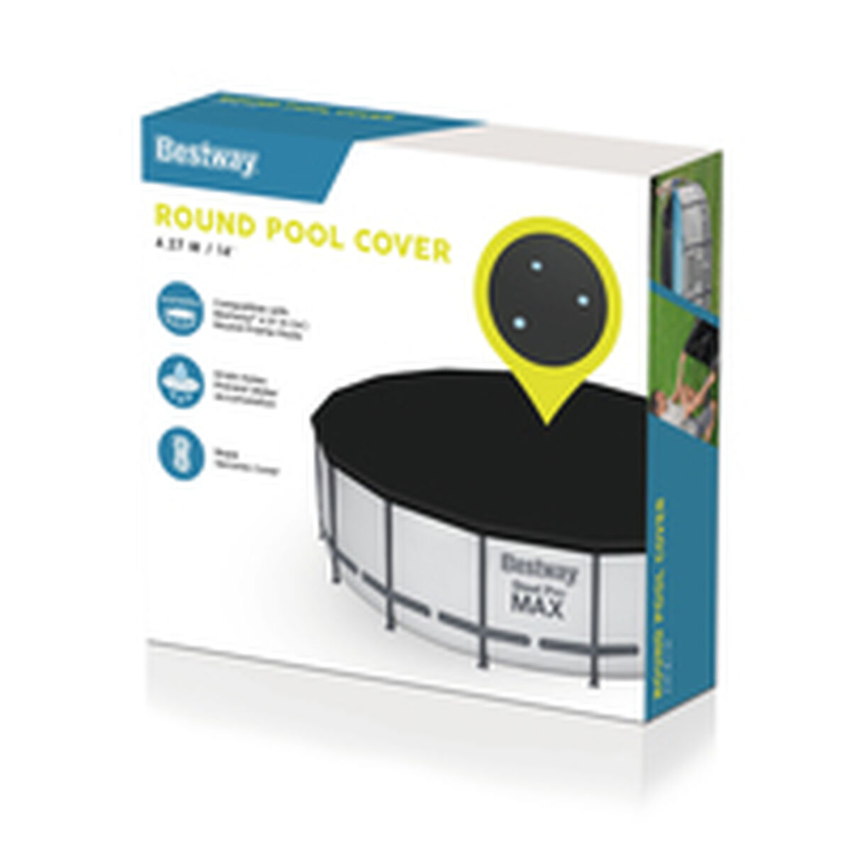 Bestway Pool Cover PVC D427 cm Trädgård 58248 - 3