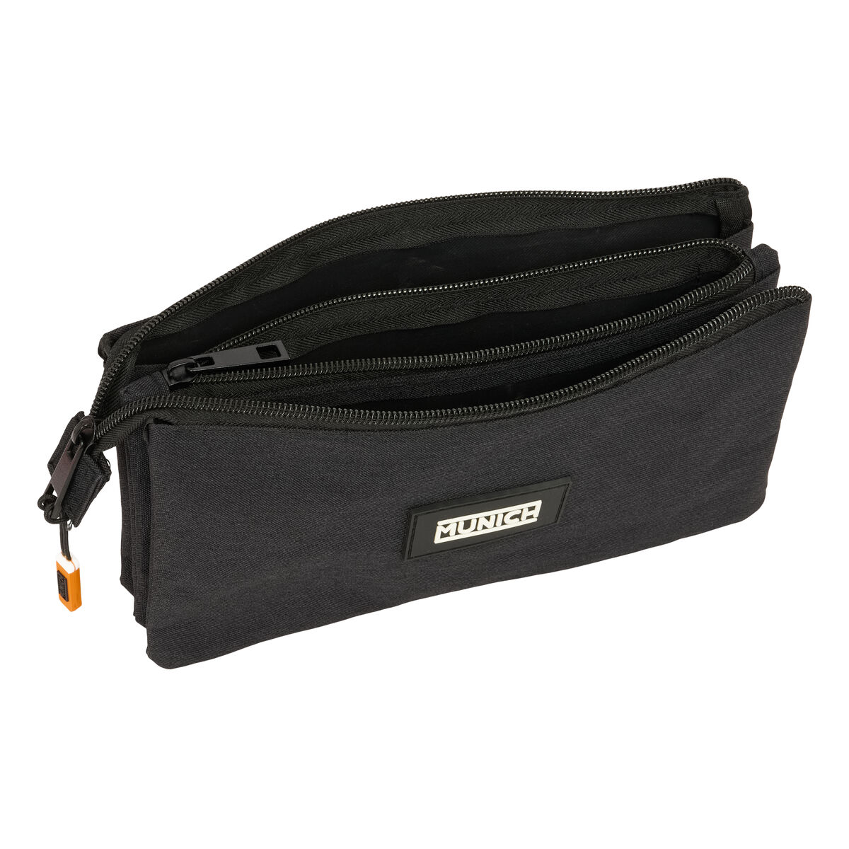 Tredubbel Carry-all Munich Lagoon Svart 22 x 12 x 3 cm - 2
