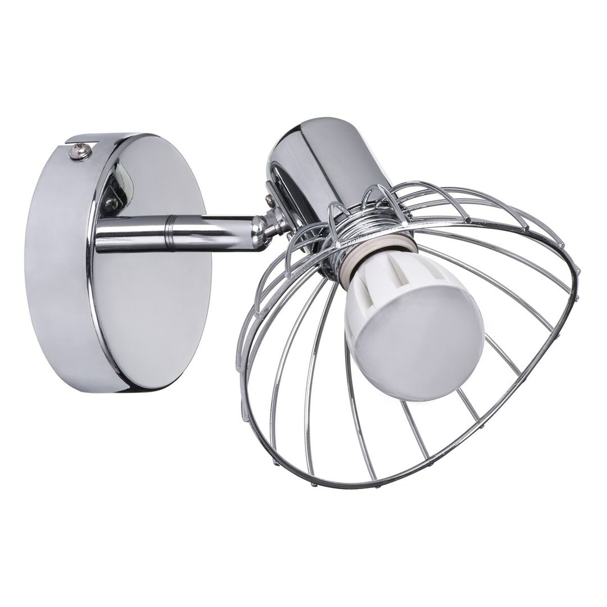 Vägglykta Activejet AJE-GIZEL 1P Silvrig Metall 40 W 230 V - 2