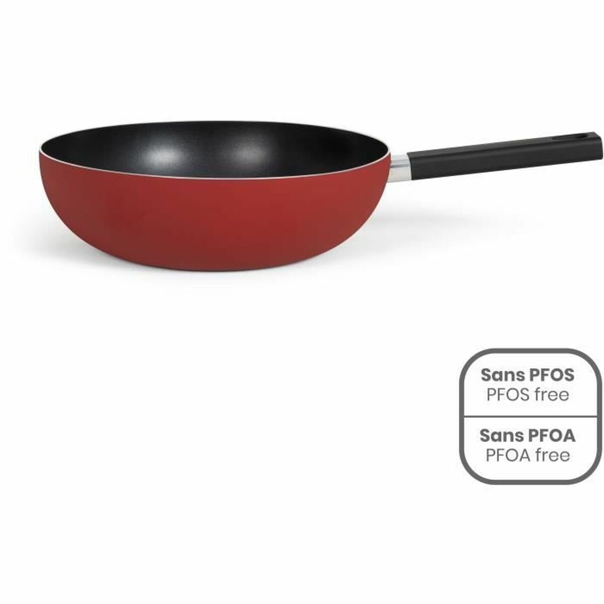 Wokpanna Livoo Röd Aluminium Ø 32 cm - 2