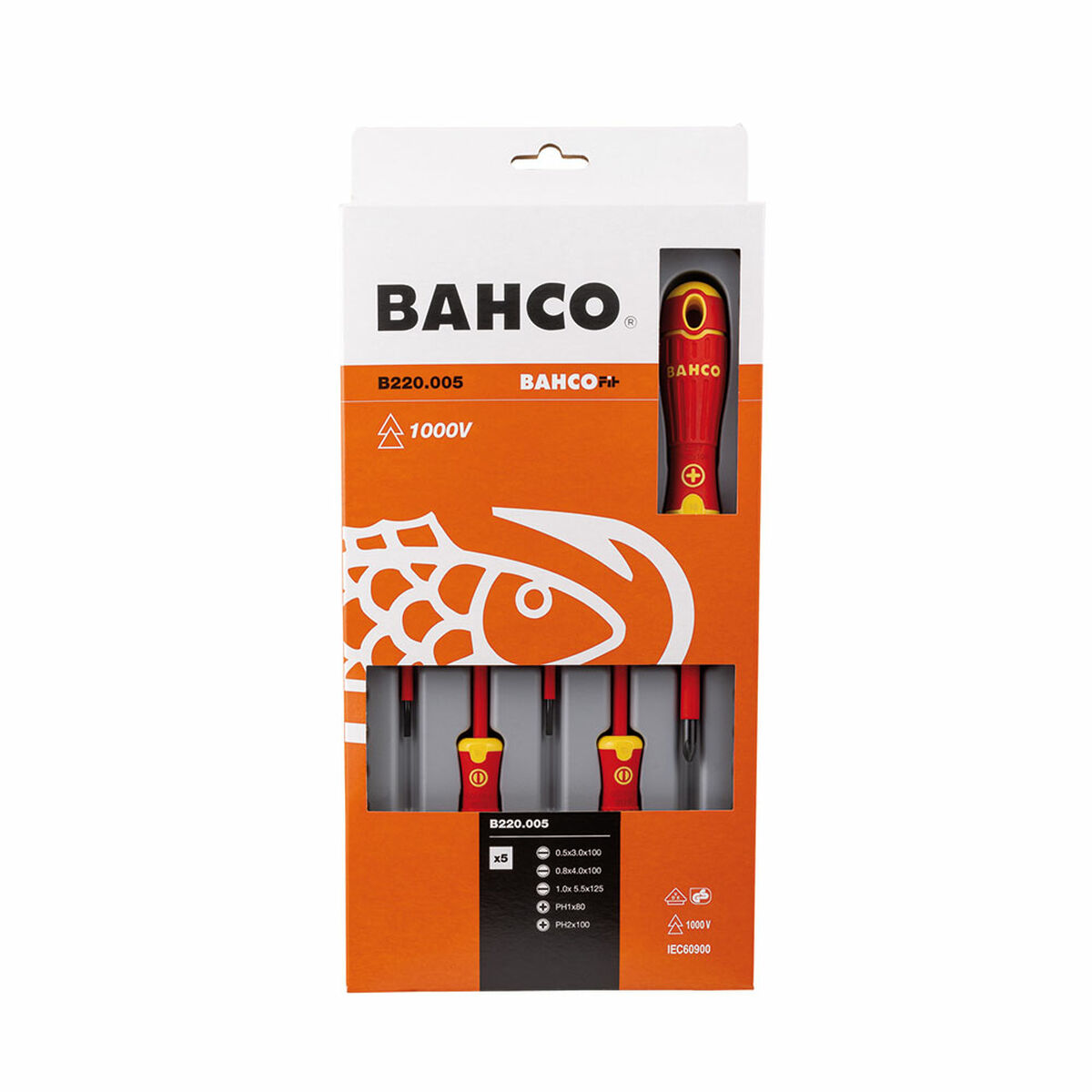 Skruvmejselset Bahco Bahcofit 5 Delar - 2