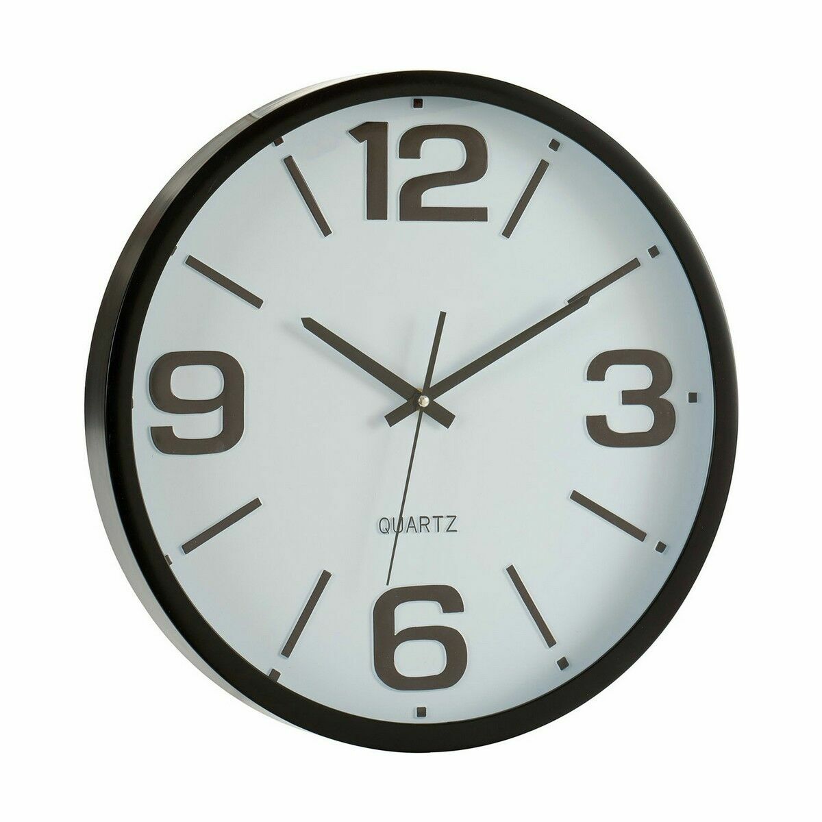 Väggklocka Gift Decor Vit Svart Glas Plast 40 x 40 x 5 cm 40 x 5 x 40 cm (6 antal) - 2
