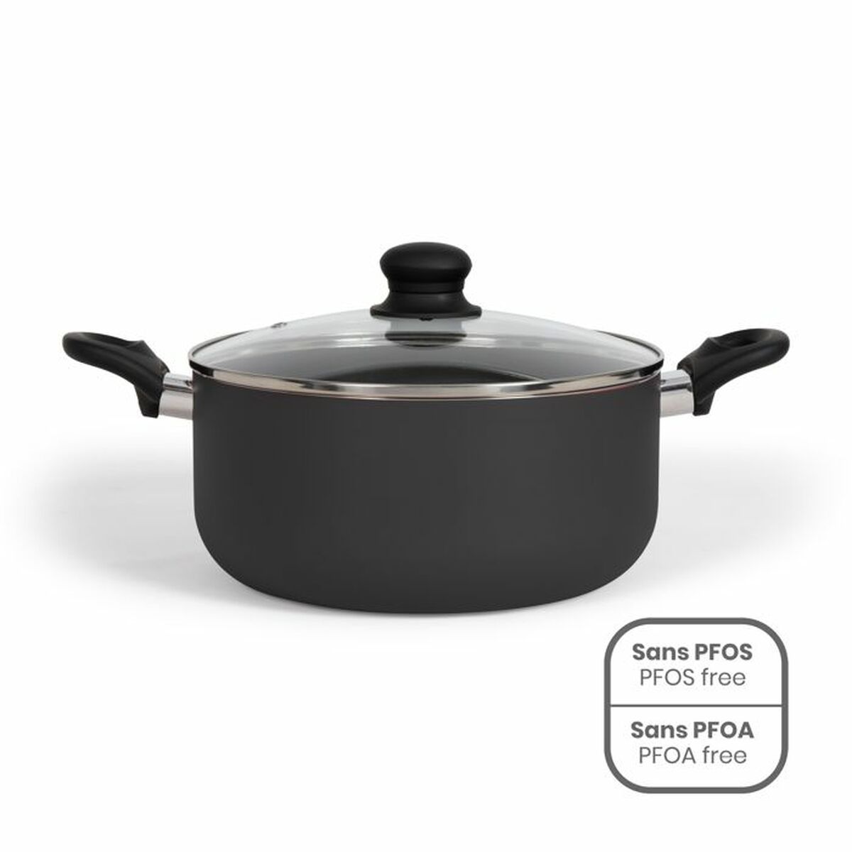 Kastrull Livoo 24 x 11 x 39 cm Svart Ø 24 cm 4 L - 2