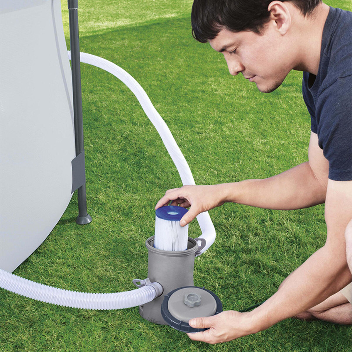 Bestway Poolrenare 1249 liter/timme Trädgård 58381 - 10