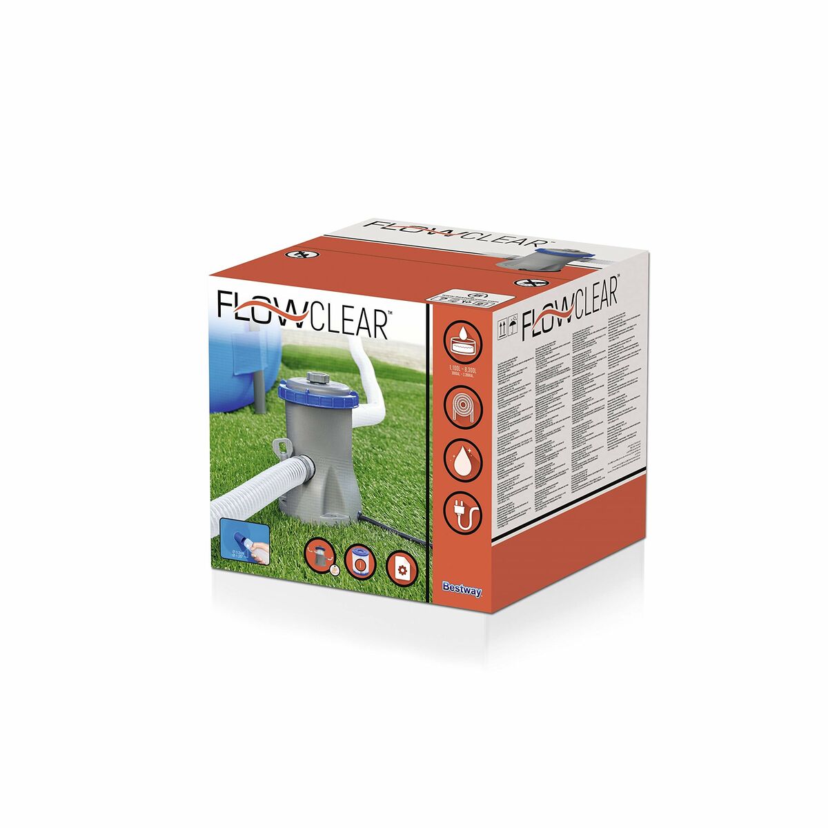 Bestway Poolrenare 1249 liter/timme Trädgård 58381 - 7