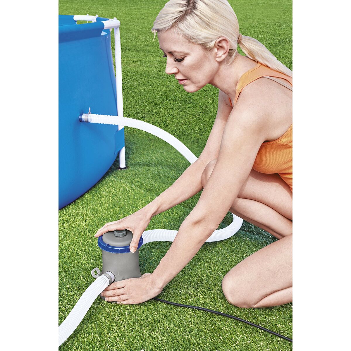 Bestway Poolrenare 1249 liter/timme Trädgård 58381 - 4