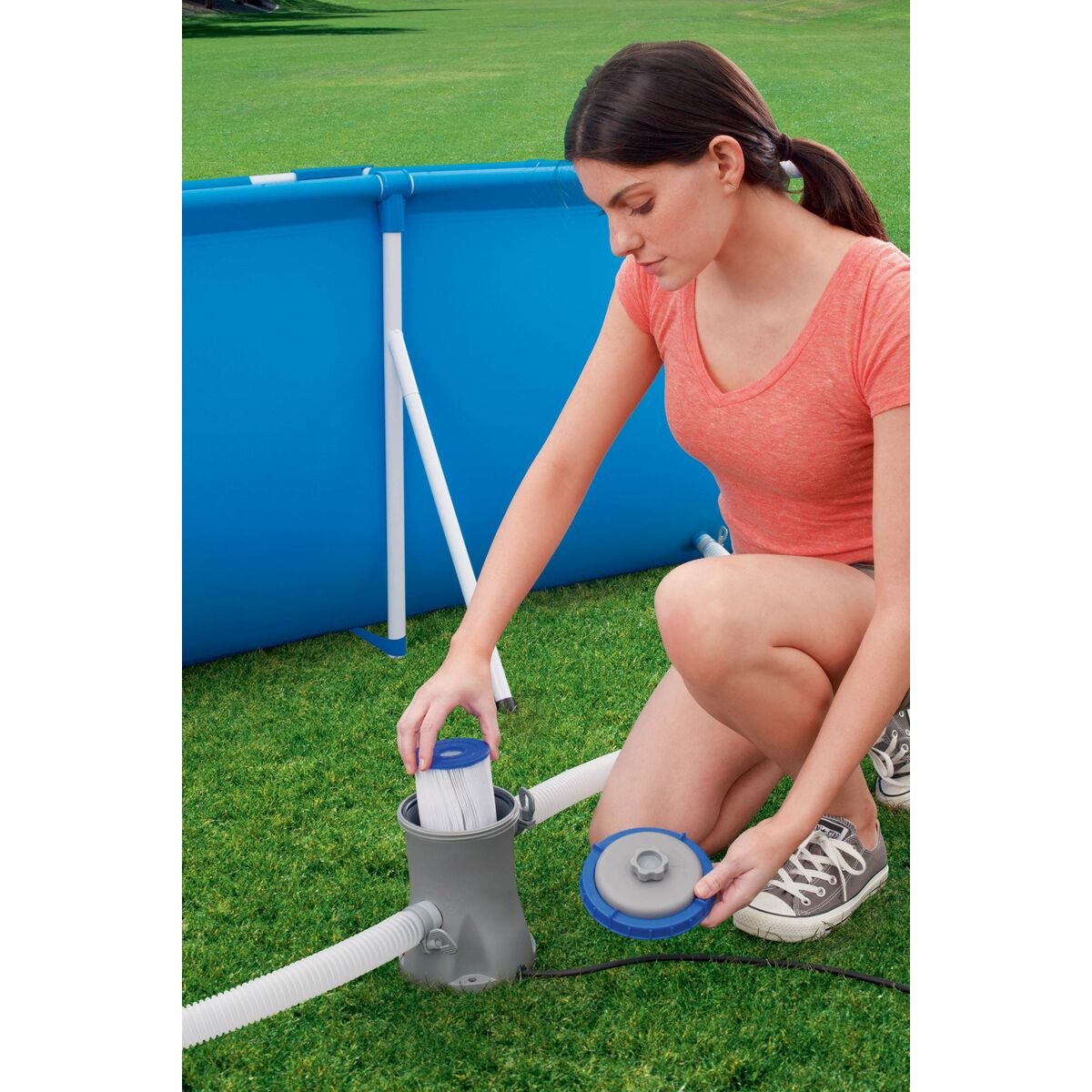 Bestway Poolrenare 1249 liter/timme Trädgård 58381 - 6