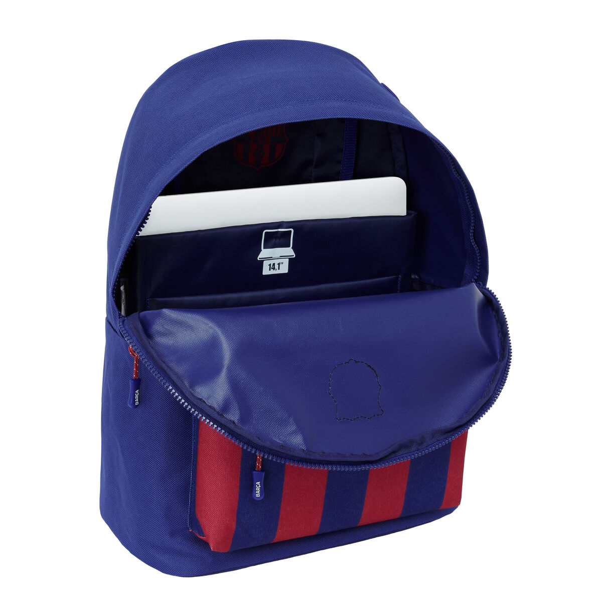 Laptopryggsäck F.C. Barcelona 24/25 Rödbrun Marinblå 31 x 41 x 16 cm 14,1" - 2