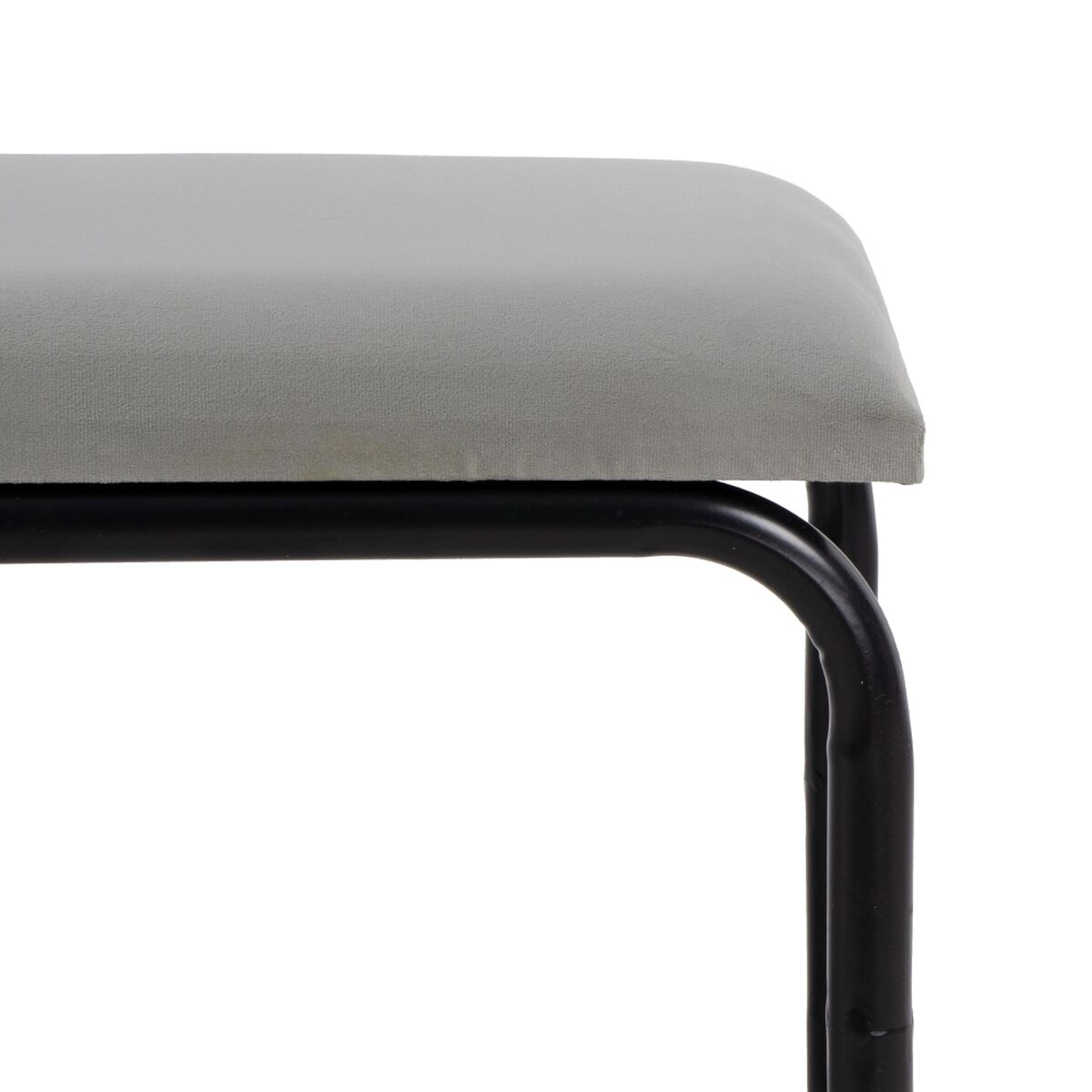 Sittpall 110 x 40 x 68 cm Syntetmaterial Grå Metall - 4