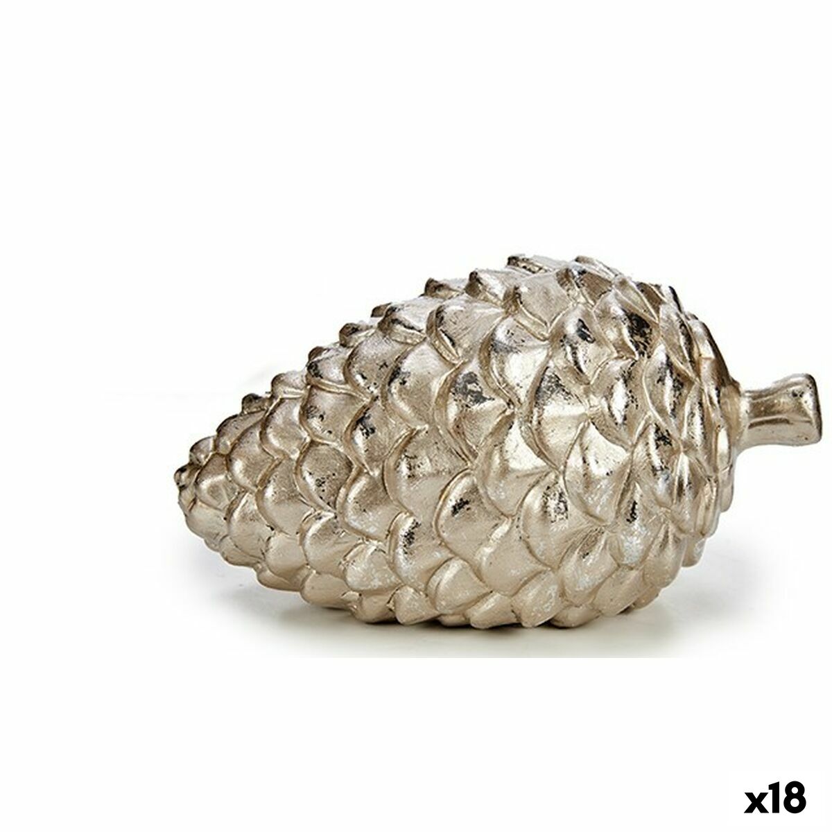 Prydnadsfigur Kotte Silvrig Keramik 9 x 10 x 16 cm (18 antal) - 3