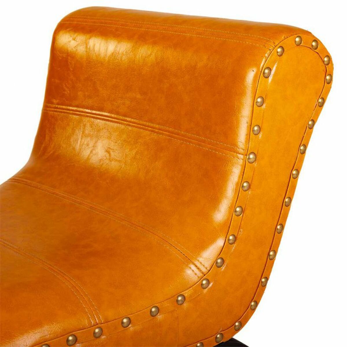Sittpall Alexandra House Living Orange Polyuretan Trä MDF 40 x 65 x 90 cm - 6