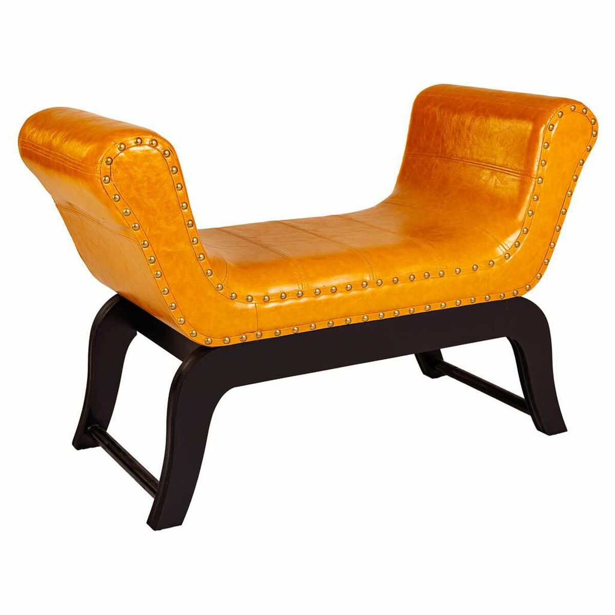 Sittpall Alexandra House Living Orange Polyuretan Trä MDF 40 x 65 x 90 cm