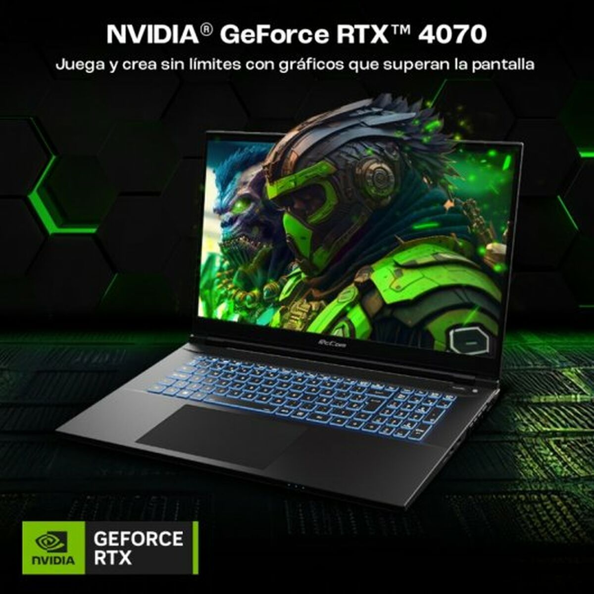 Laptop PcCom Revolt 4070 17,3" Intel Core i7-13700HX 32 GB RAM 500 GB SSD Nvidia Geforce RTX 4070 Qwerty Spanska - 9