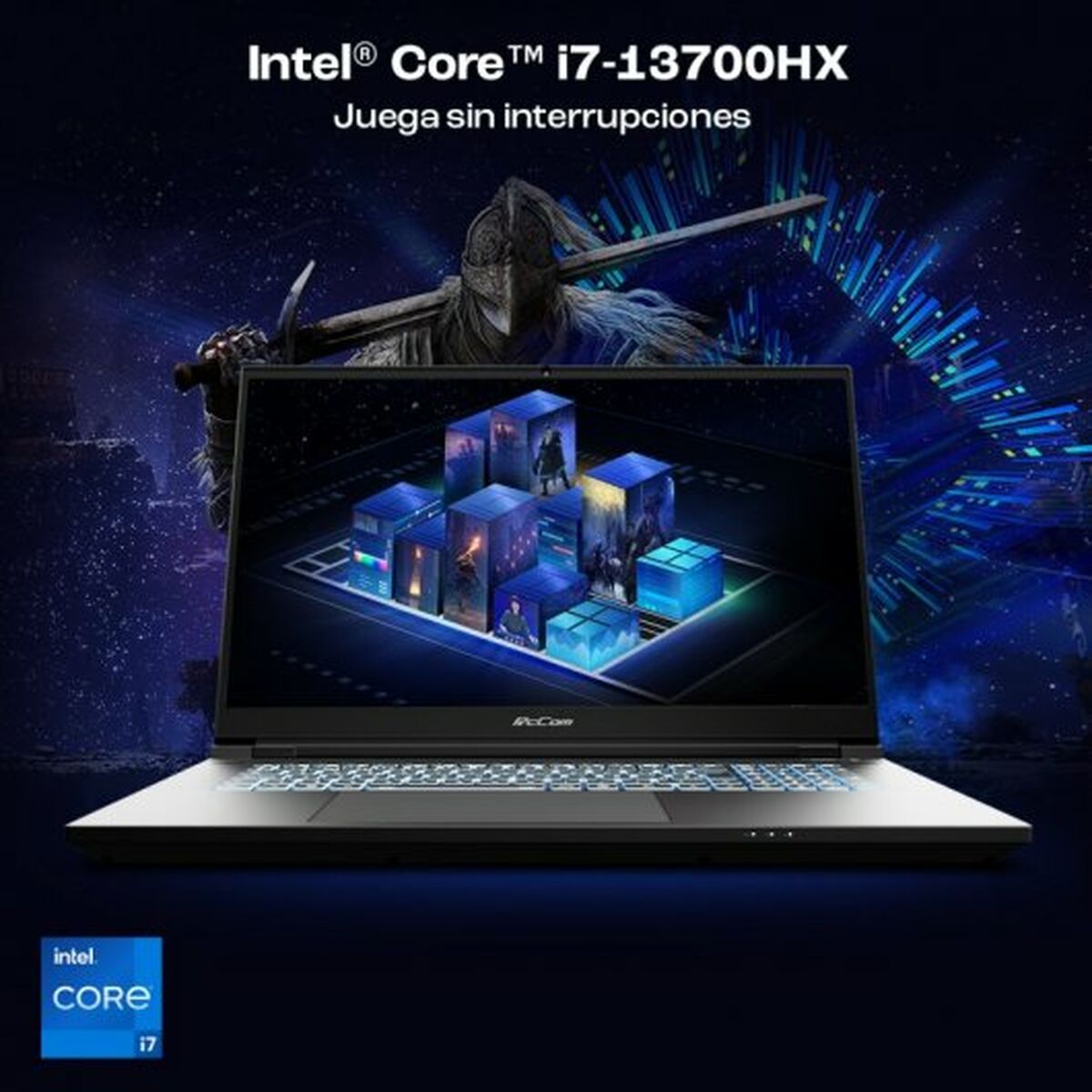 Laptop PcCom Revolt 4070 17,3" Intel Core i7-13700HX 32 GB RAM 500 GB SSD Nvidia Geforce RTX 4070 Qwerty Spanska - 8
