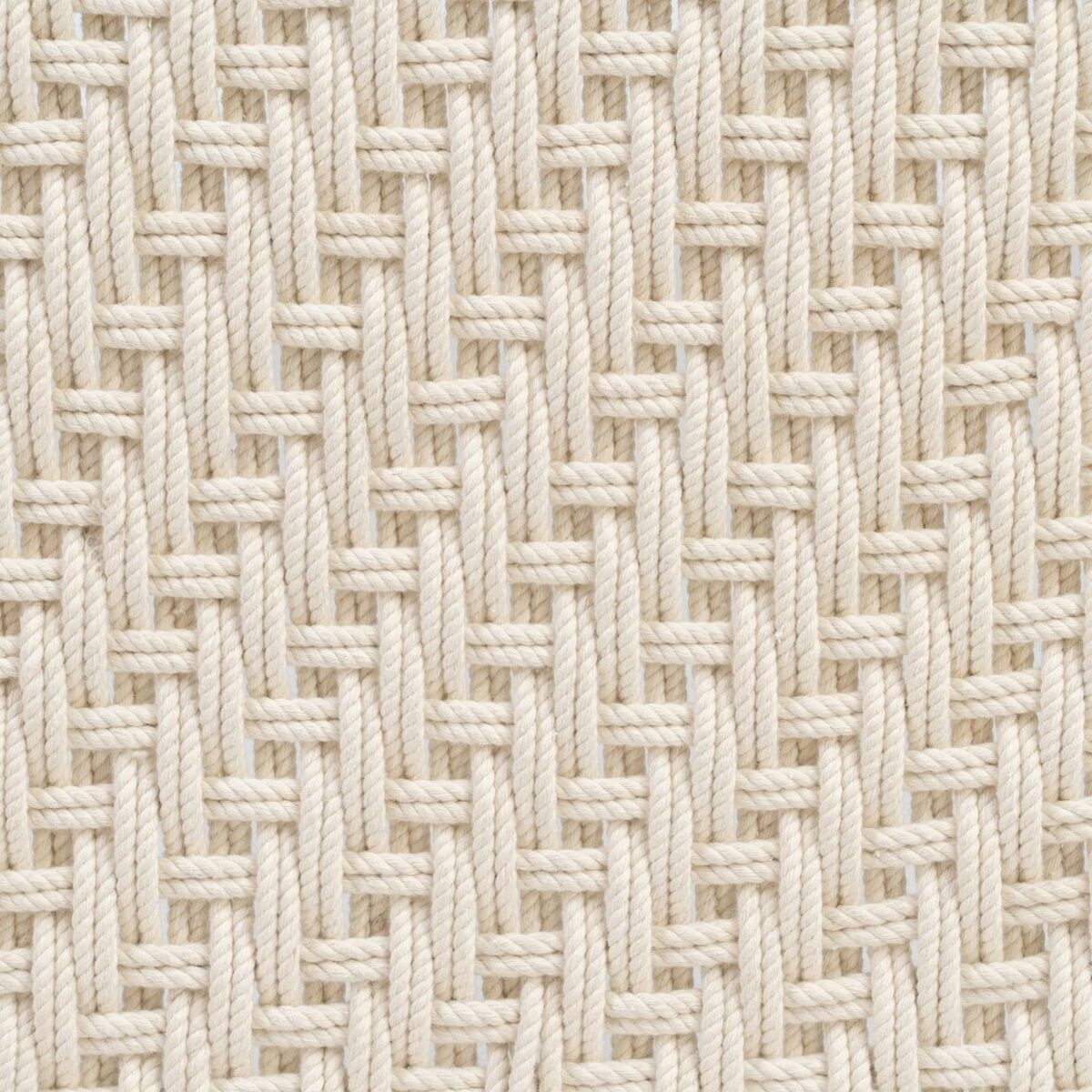 Sittpall 67 x 46 x 27 cm Trä Snöre Vit - 3