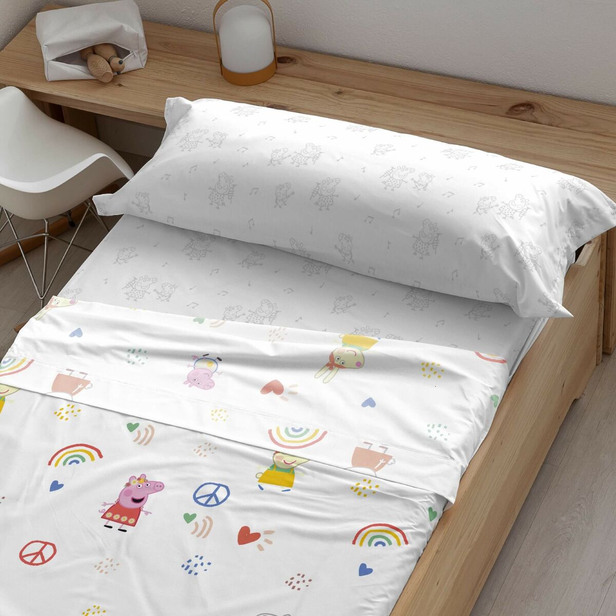 Bäddset Peppa Pig Peace Multicolour 3 Delar - 2