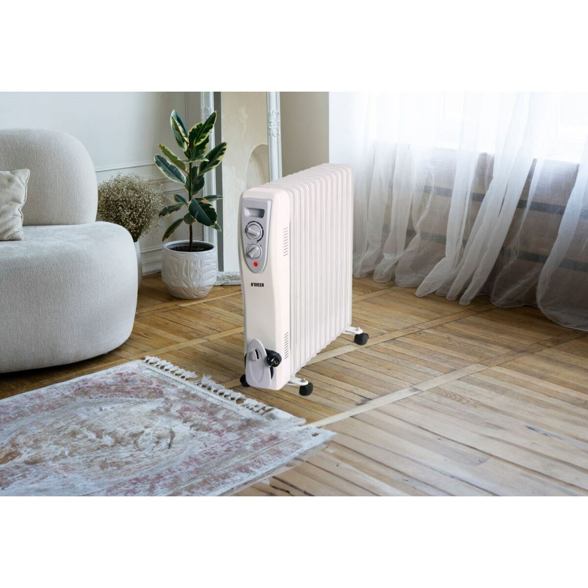 Oljeelement N'oveen OH1399 Vit 3000 W - 4