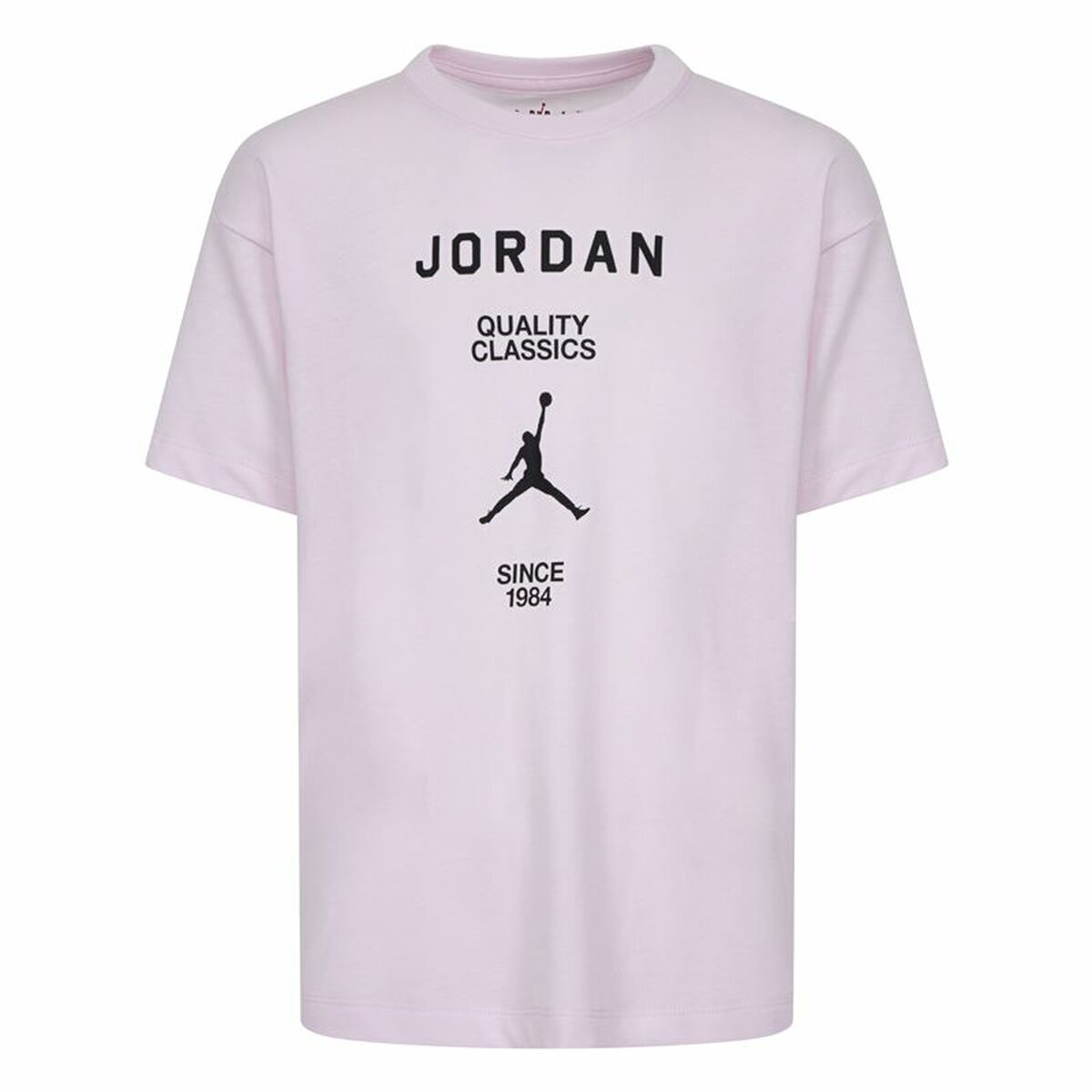 Barn T-shirt med kortärm Jordan Jdg W J Ss Gf Gfx Svart Rosa
