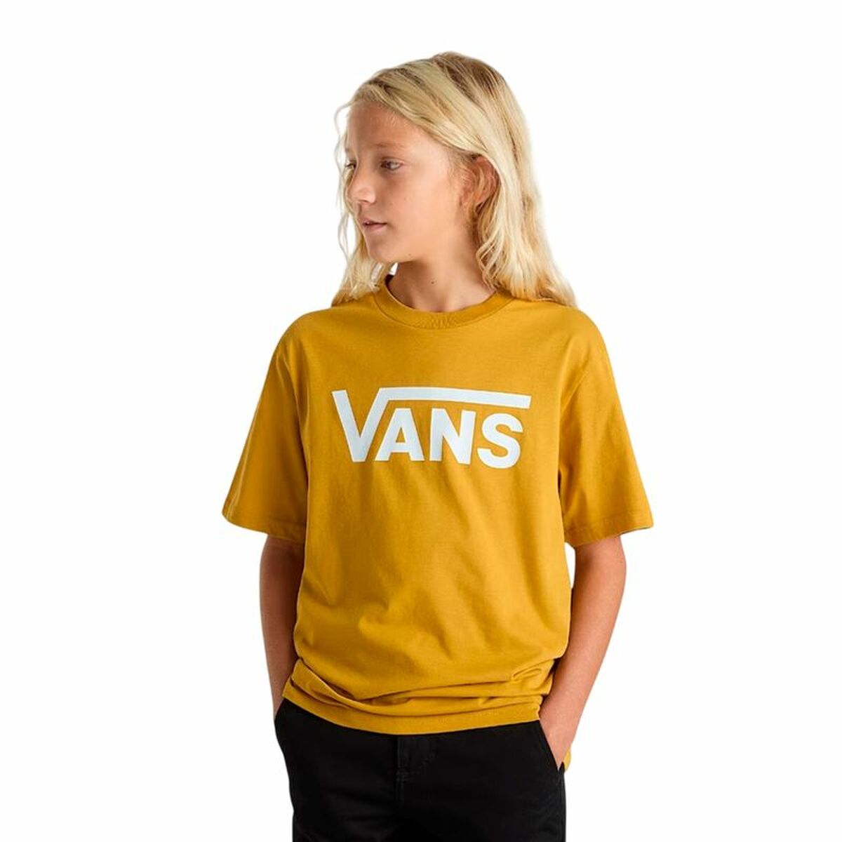 T-shirt med kortärm Barn Vans Gyllene