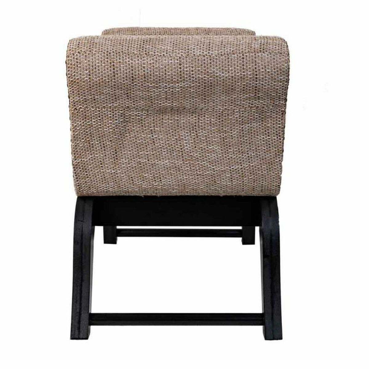 Sittpall Alexandra House Living Kräm Polyuretan Trä MDF 40 x 65 x 90 cm - 4