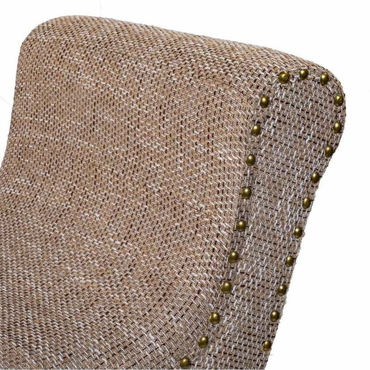Sittpall Alexandra House Living Kräm Polyuretan Trä MDF 40 x 65 x 90 cm - 5