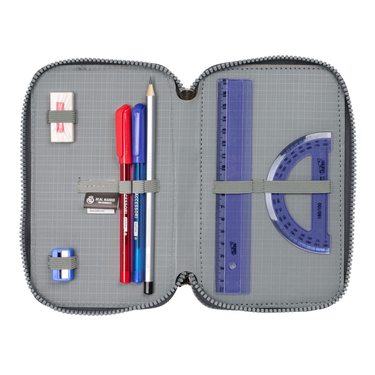 Bag Real Madrid C.F. Grå 12,5 x 19,5 x 5,5 cm 37 Delar - 5