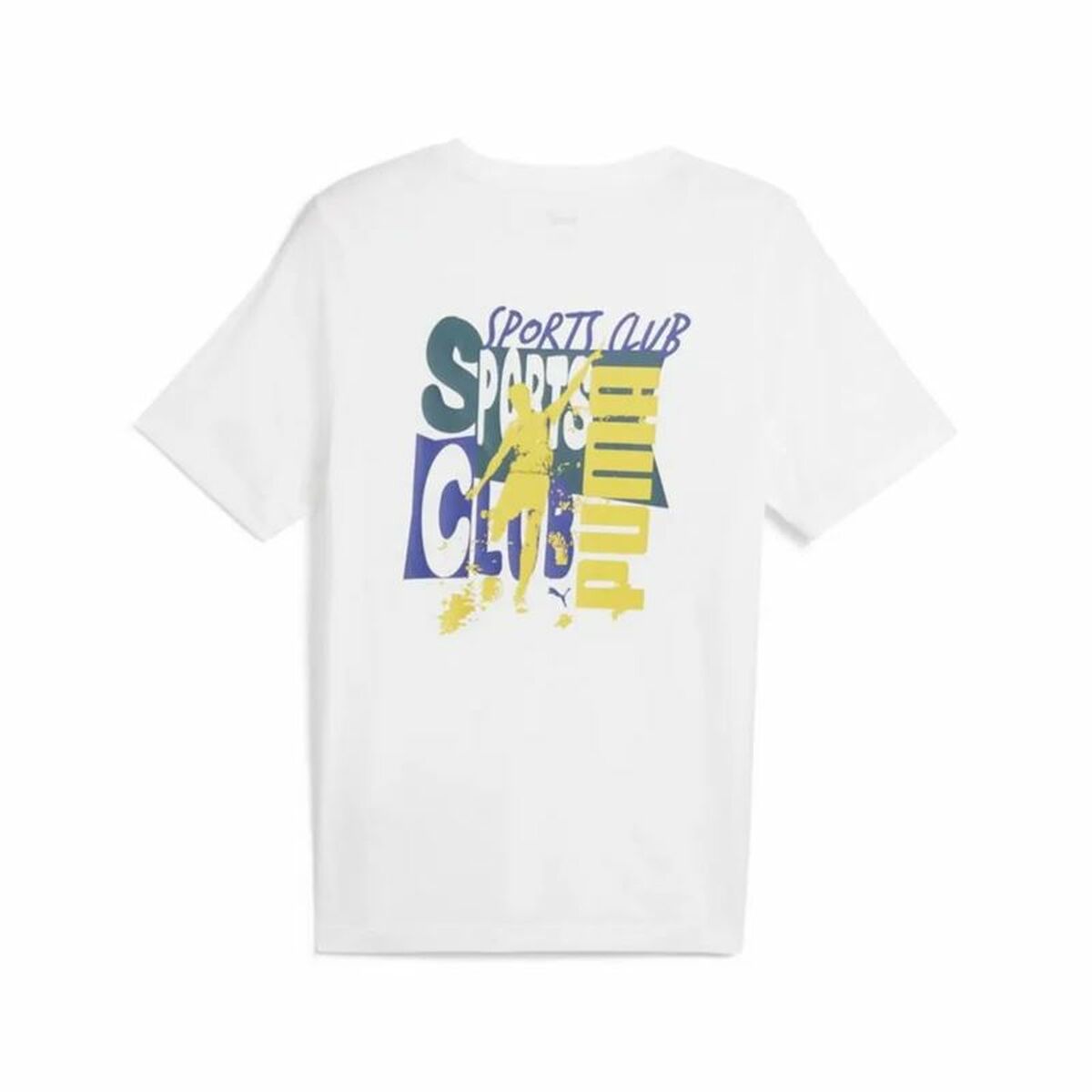 T-shirt med kortärm Herr Puma Graphics Puma Sports Club Vit - 2