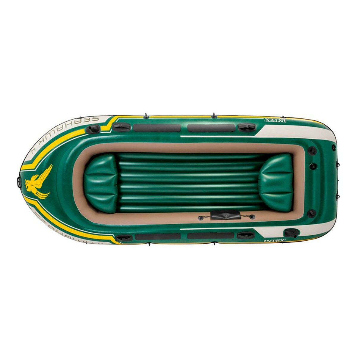 Uppblåsbar båt Intex Seahawk 4 Grön 351 x 48 x 145 cm - 2