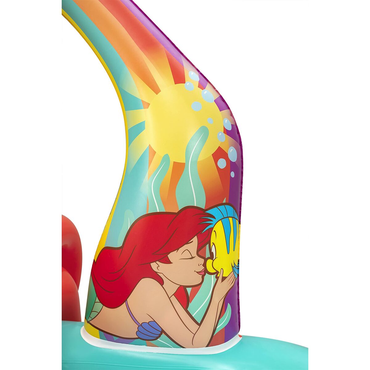 Bestway Uppblåsbar Pool Leksakspark Disney Sjöjungfrun 221x193x117cm +2 År Trädgård 91097 - 4