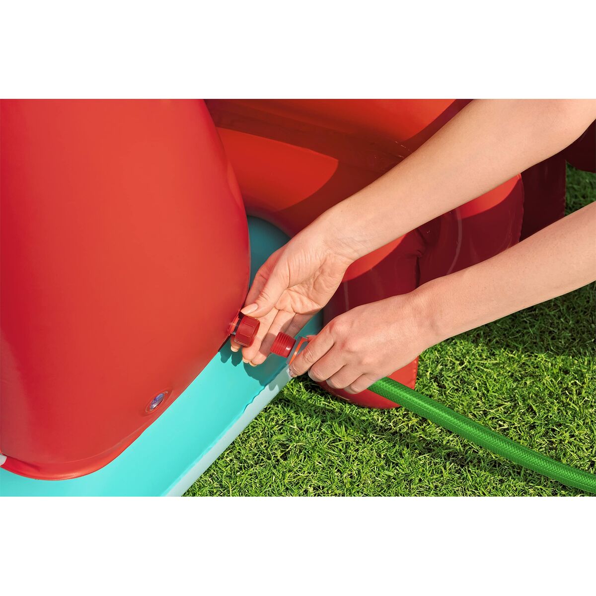 Bestway Uppblåsbar Pool Leksakspark Disney Sjöjungfrun 221x193x117cm +2 År Trädgård 91097 - 14