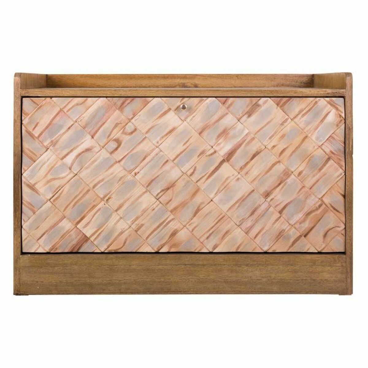 Sittpall Alexandra House Living Brun Naturell Paulowniaträ Trä MDF 38 x 53 x 80 cm Skoställ - 3