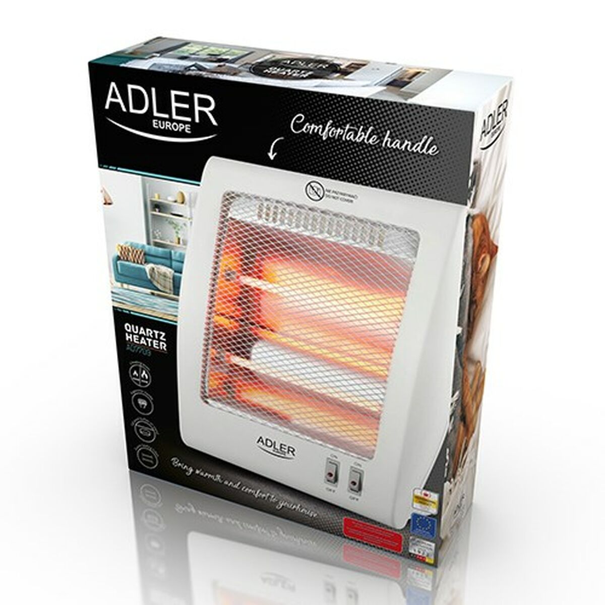 Värmeelement Adler AD 7709 Vit 800 W - 3