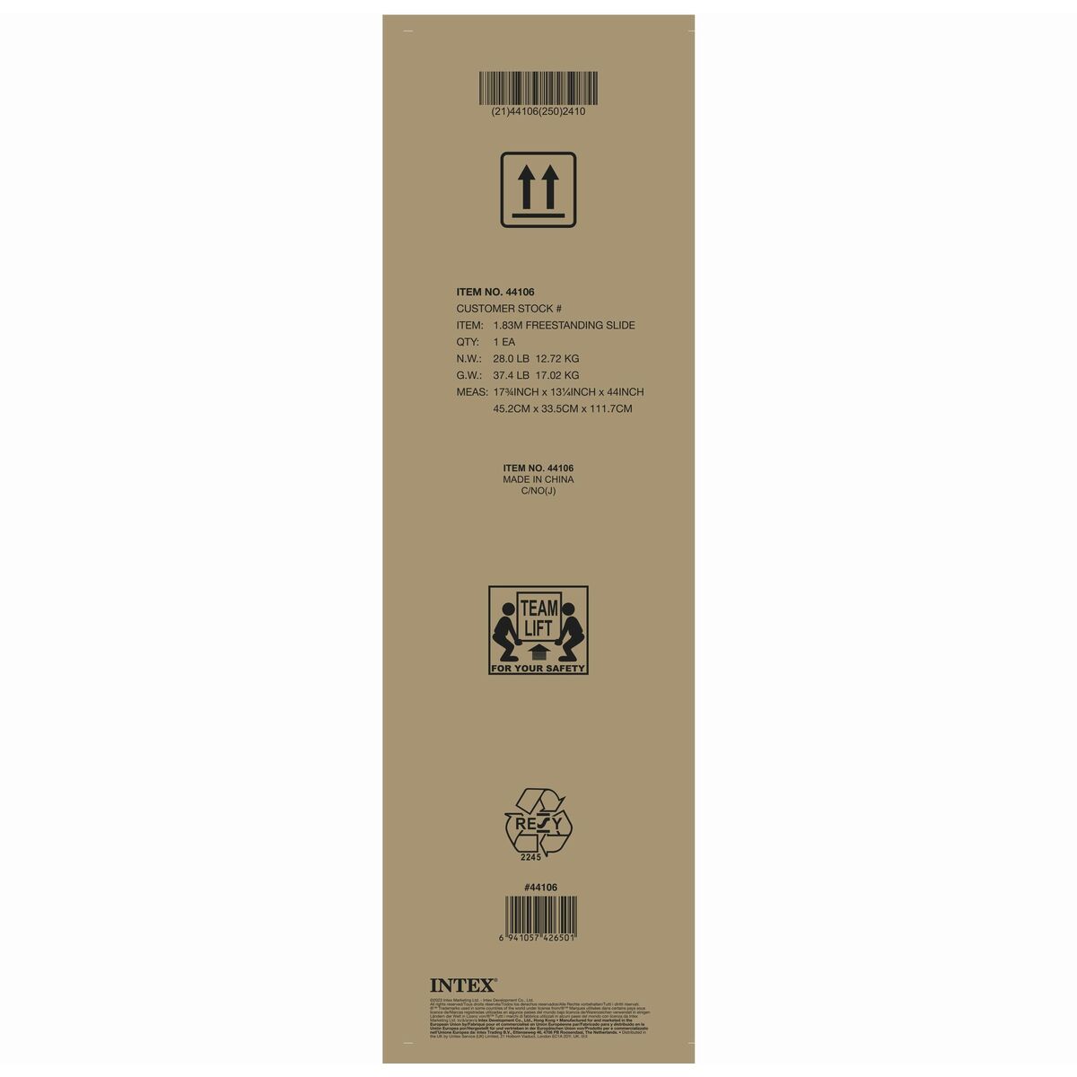Poolrutschkana Intex 84 x 119 x 196 cm - 6
