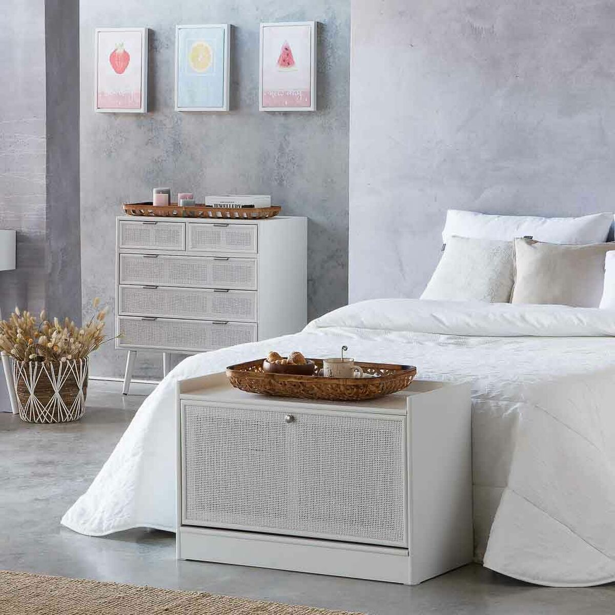 Sittpall Alexandra House Living Silvrig Trä MDF 38 x 53 x 80 cm Skoställ - 3