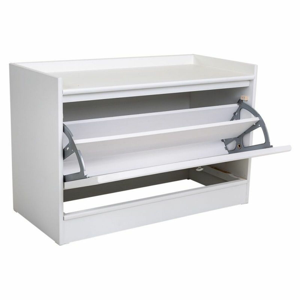 Sittpall Alexandra House Living Silvrig Trä MDF 38 x 53 x 80 cm Skoställ - 5