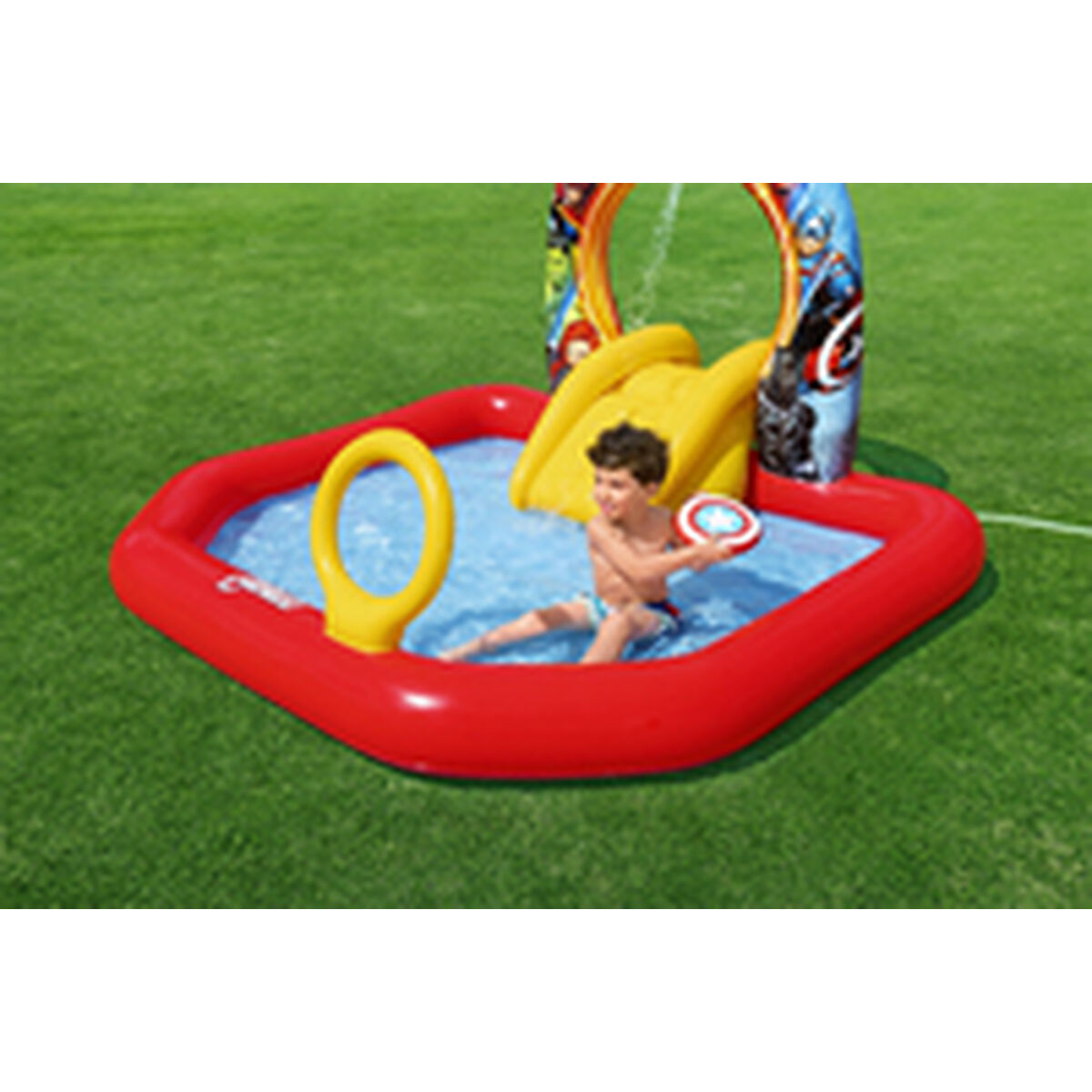 Bestway Inflatable Pool Leksakspark Avengers 211x198x125 cm +2 År Trädgård 98800 - 13