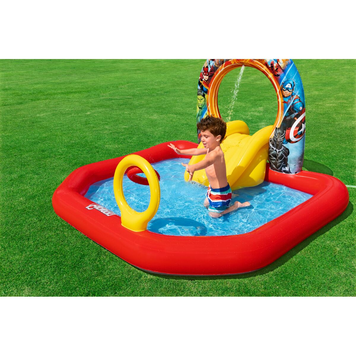 Bestway Inflatable Pool Leksakspark Avengers 211x198x125 cm +2 År Trädgård 98800 - 8