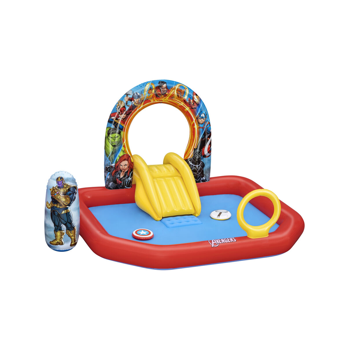 Bestway Inflatable Pool Leksakspark Avengers 211x198x125 cm +2 År Trädgård 98800 - 11