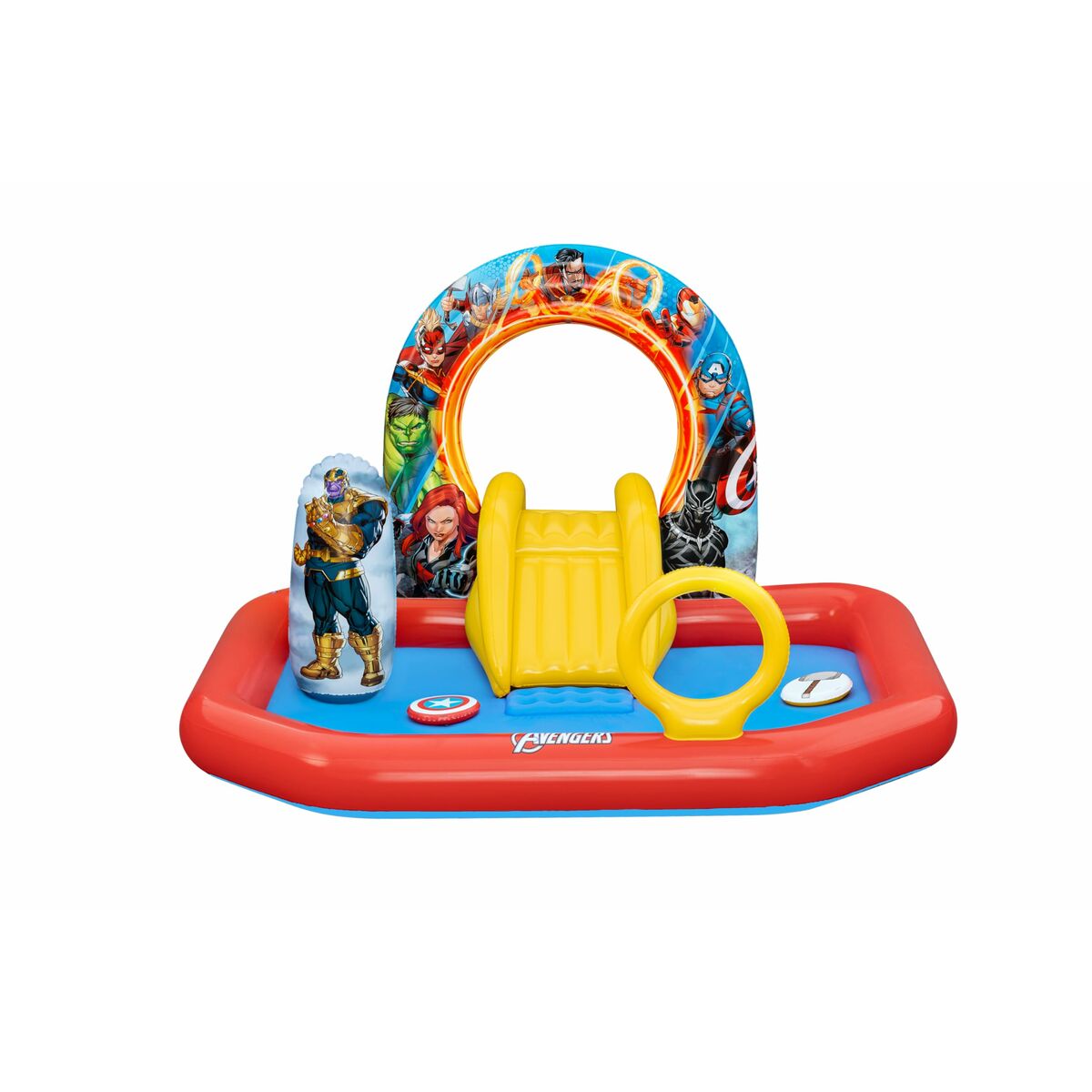 Bestway Inflatable Pool Leksakspark Avengers 211x198x125 cm +2 År Trädgård 98800 - 12