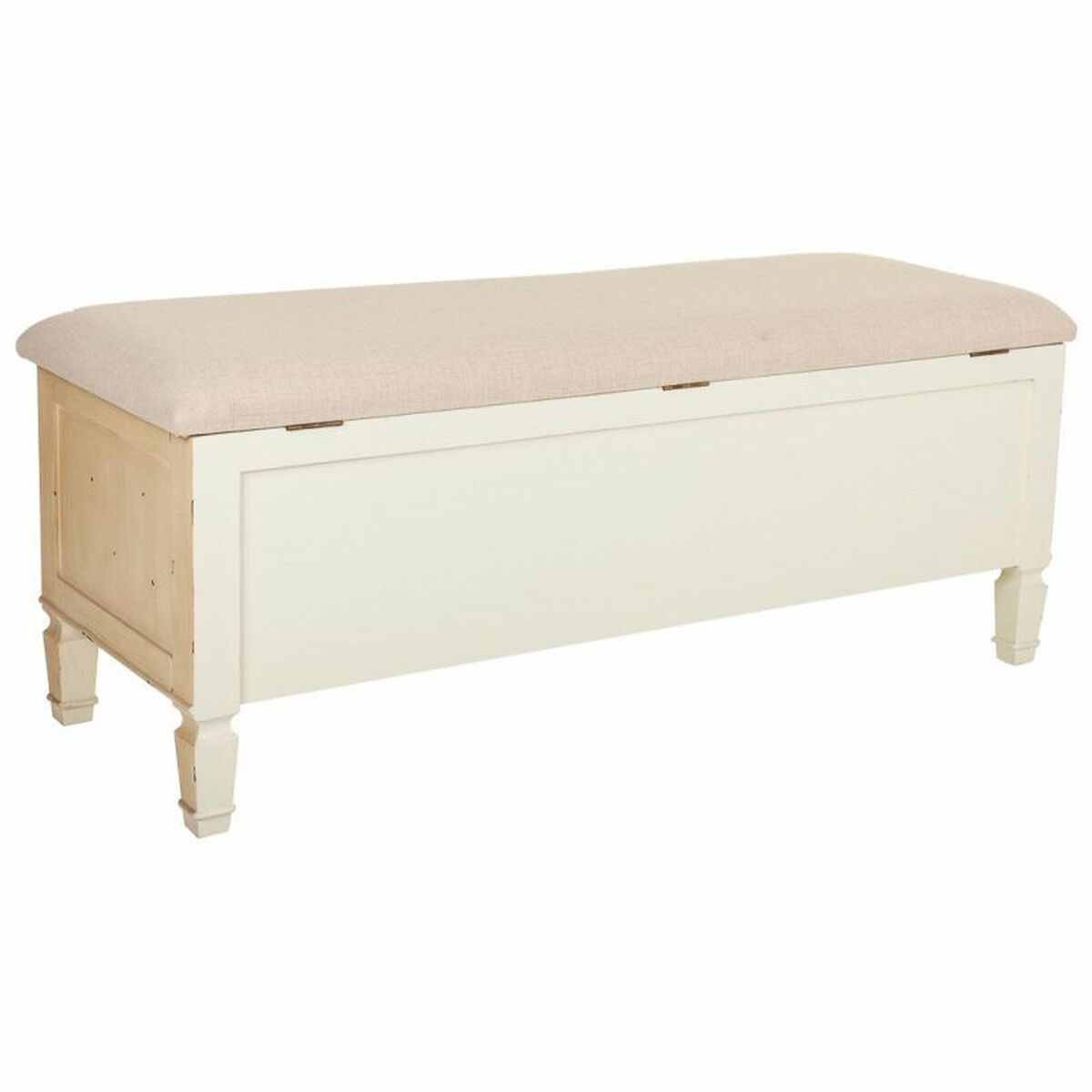 Sittpall Alexandra House Living Beige Badsvamp Granträ 43 x 48 x 120 cm - 4
