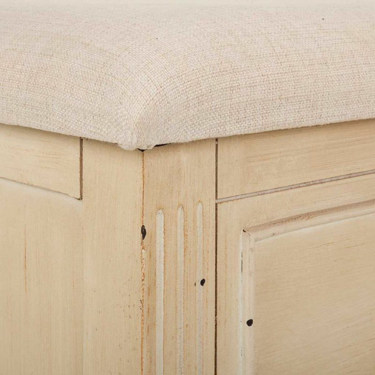 Sittpall Alexandra House Living Beige Badsvamp Granträ 43 x 48 x 120 cm - 5