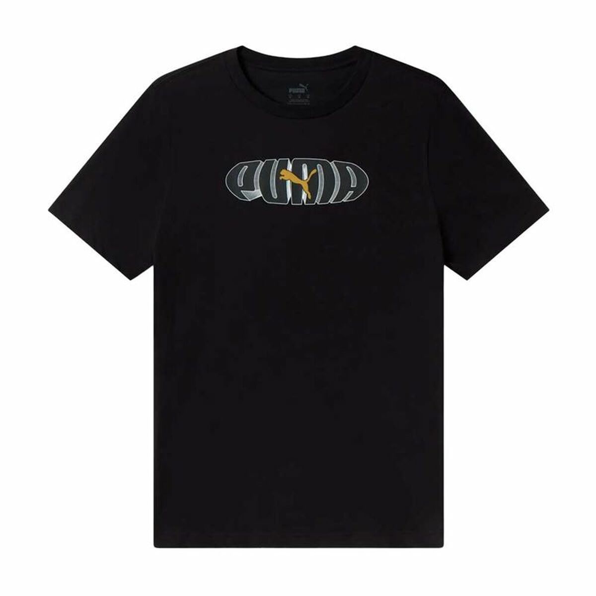T-shirt med kortärm Herr Puma Ess+ Graphic Svart