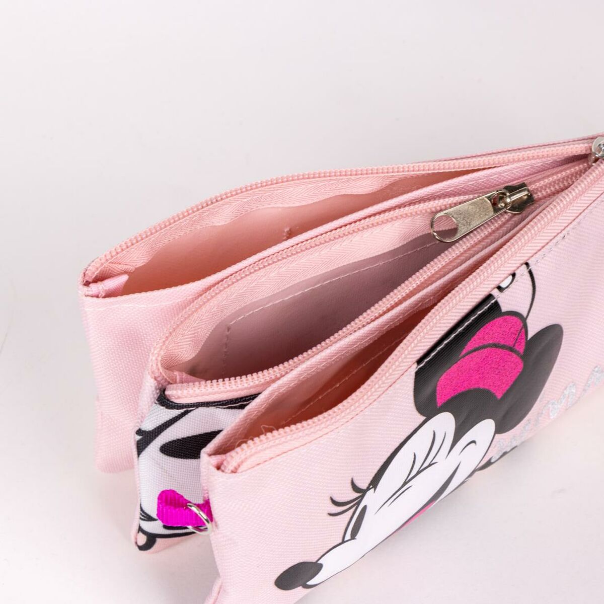 Tredubbel Carry-all Minnie Mouse 22,5 x 2 x 11,5 cm Rosa - 7
