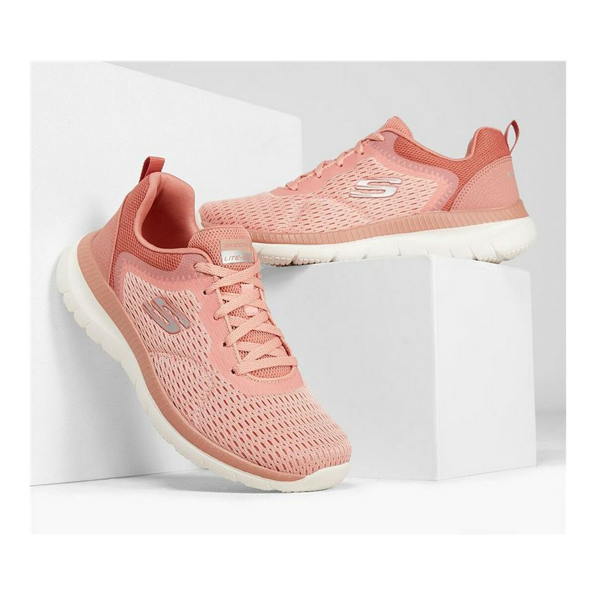 Sportskor Skechers Skechers Bountiful - Quick Path Rosa - 5