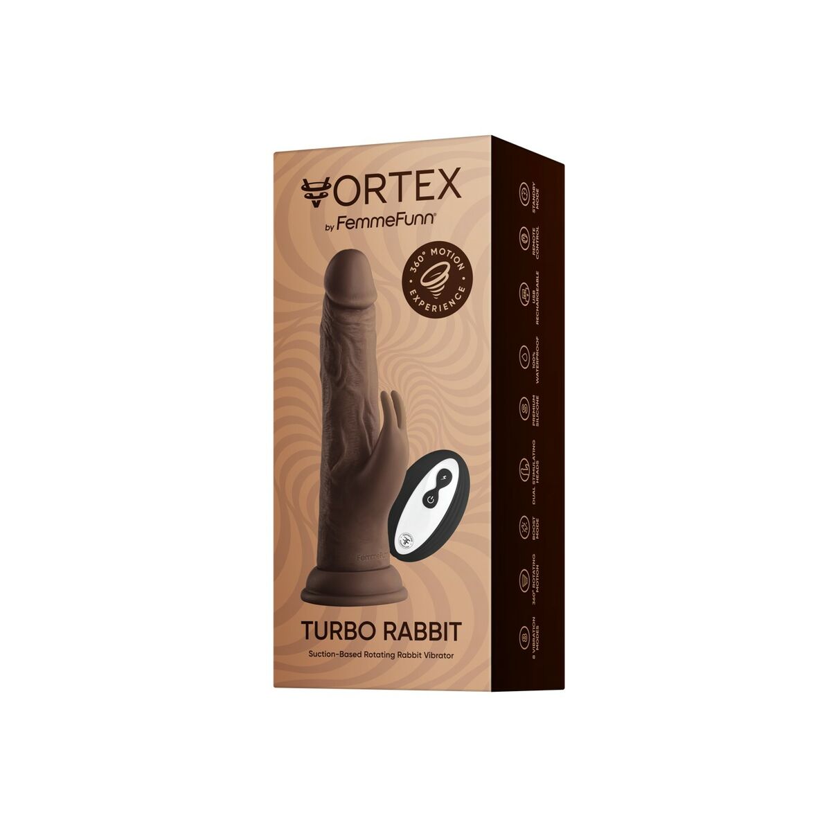 Realistisk dildo FemmeFunn Brun - 4