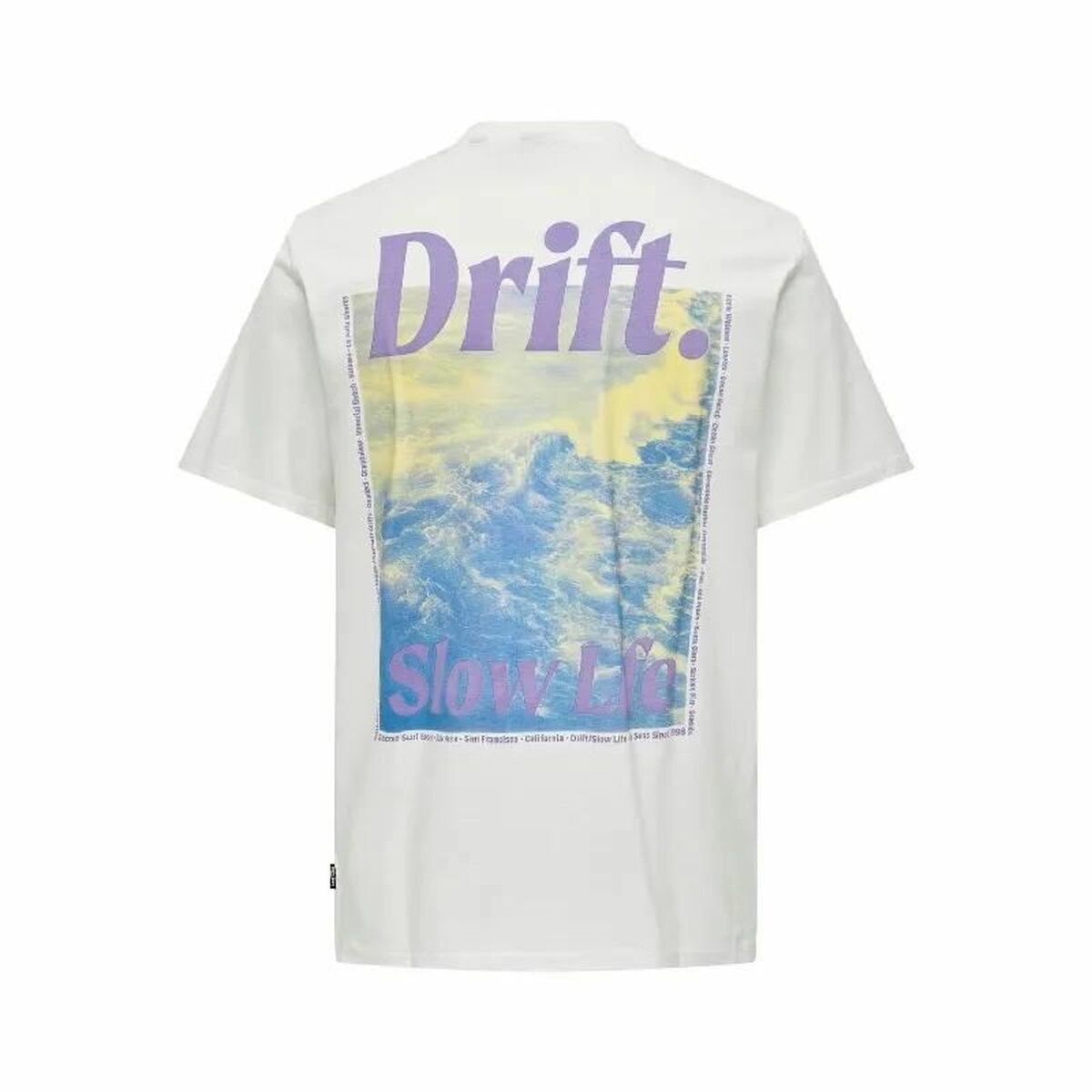T-shirt med kortärm Herr Only & Sons Onskye Reg Vit - 2