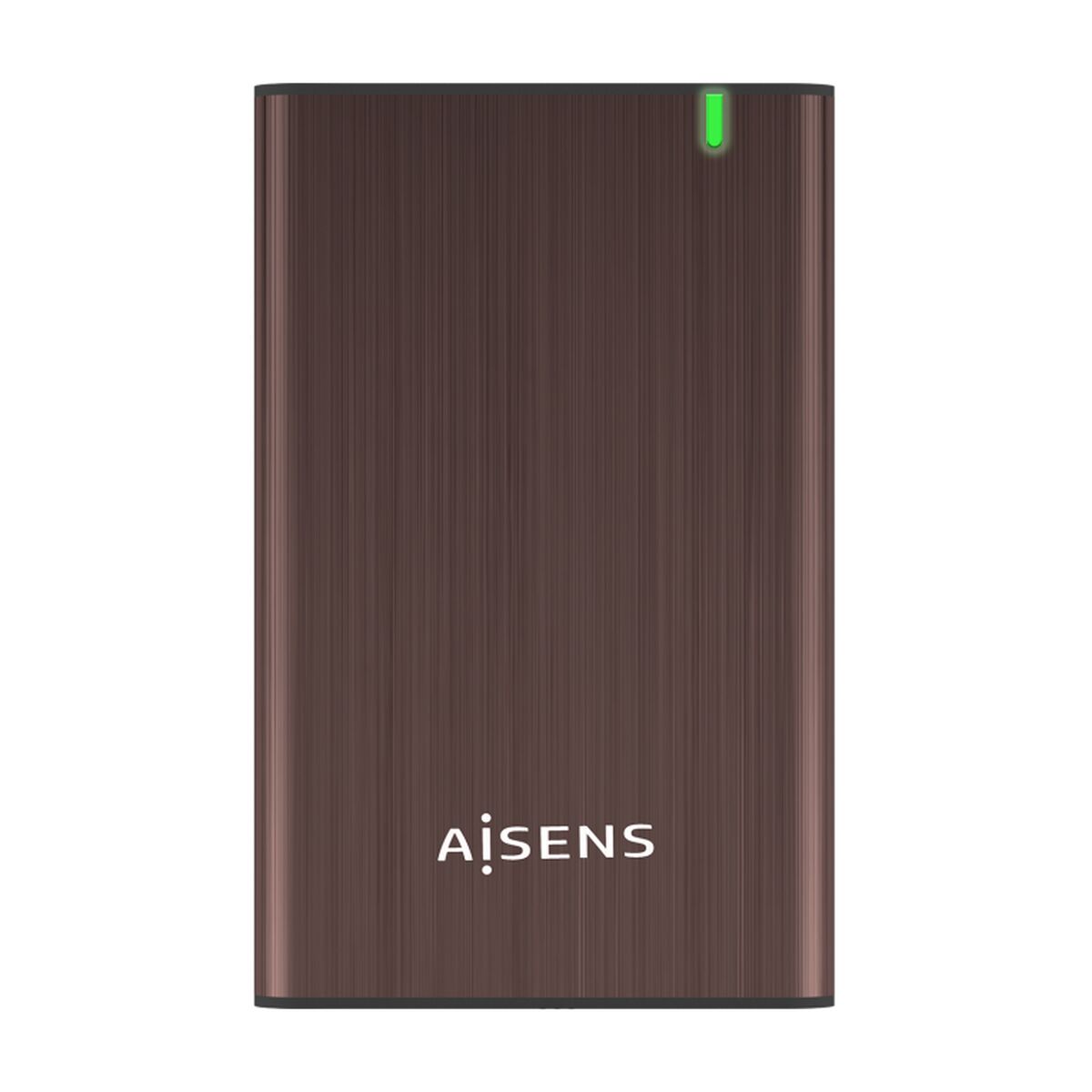 Hårddiskfodral Aisens ASE-2525BWN Brun 2,5"
